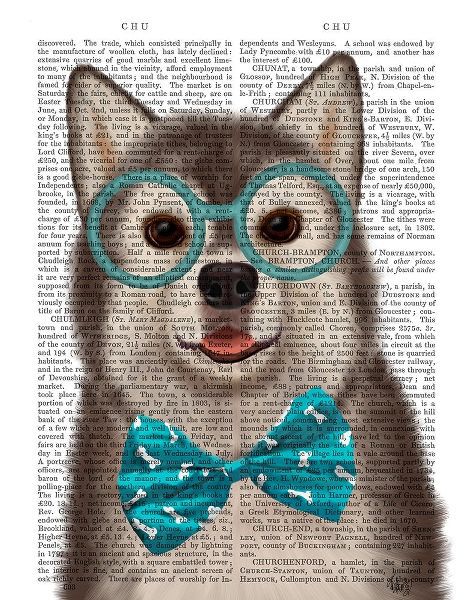 Husky with Glasses and Bow Tie