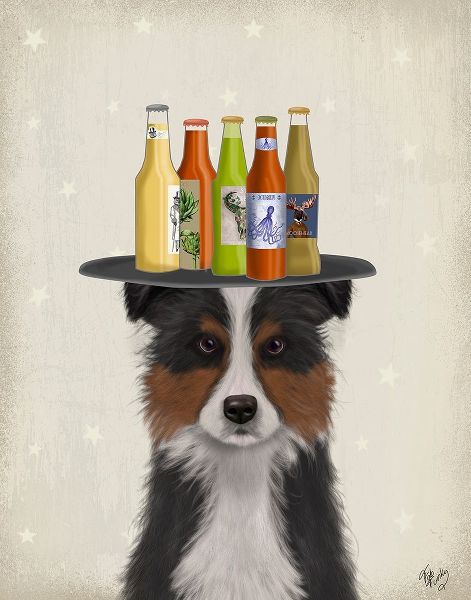 Border Collie Tricolour Beer Lover