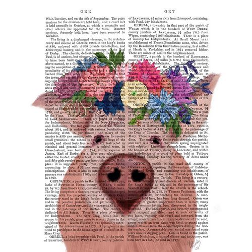 Pig and Flower Crown Book Print