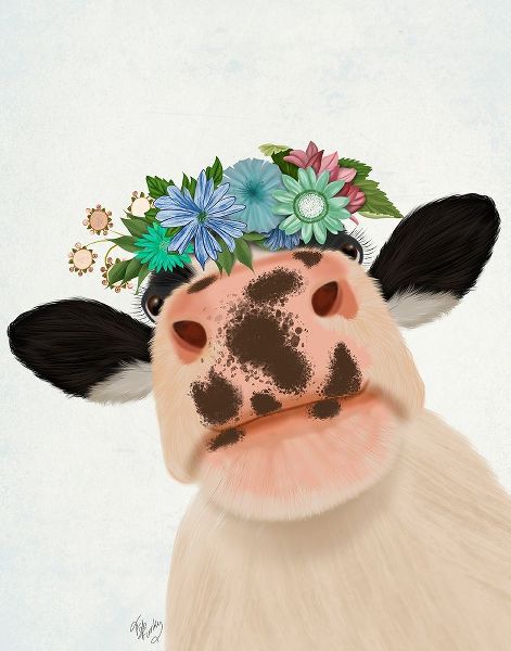 Cow with Flower Crown 1