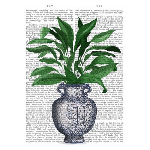 Chinoiserie Vase 2, With Plant Book Print