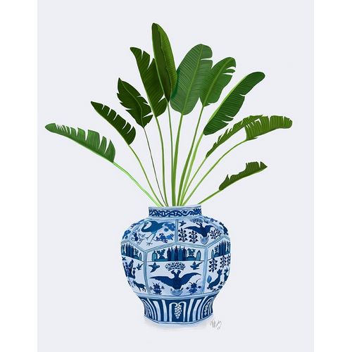 Chinoiserie Vase 5, With Plant