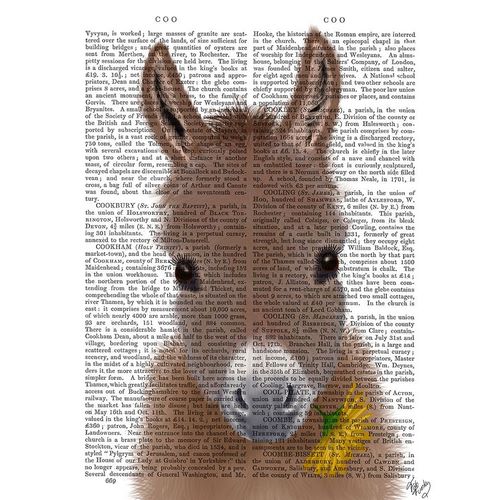 Donkey Yellow Flower Book Print
