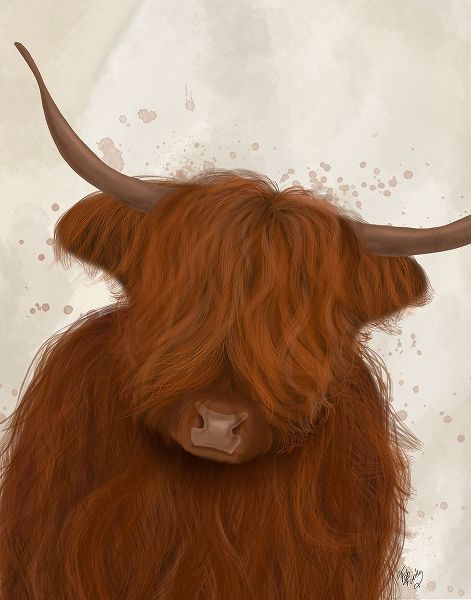 Highland Cow 3, Portrait