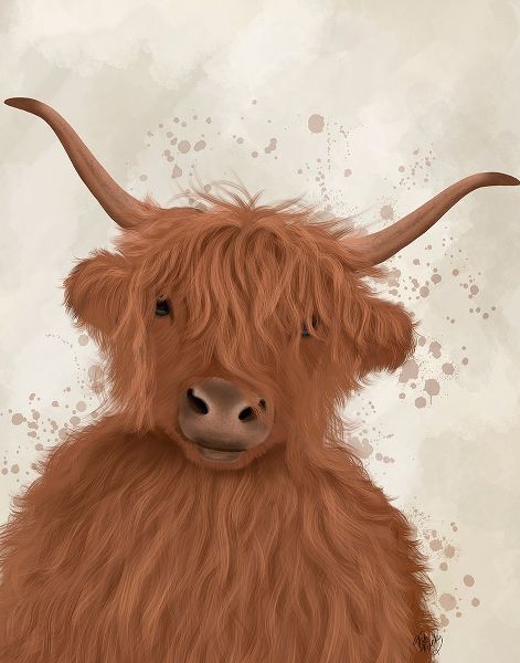 Highland Cow 8, Portrait