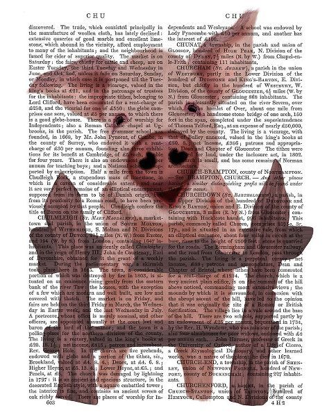 Pig On Fence Book Print