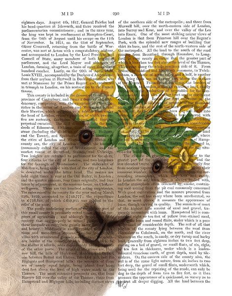 Sheep with Daffodil Crown Book Print