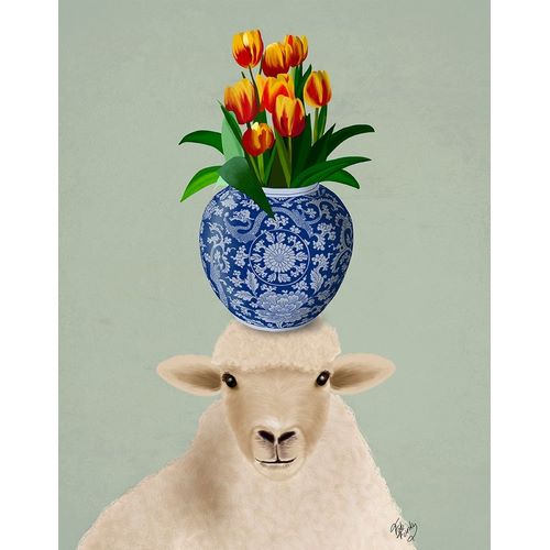 Sheep and Tulips