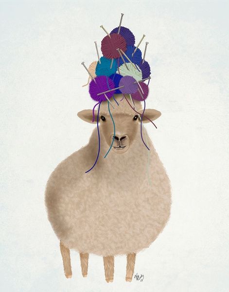 Sheep with Wool Hat, Full