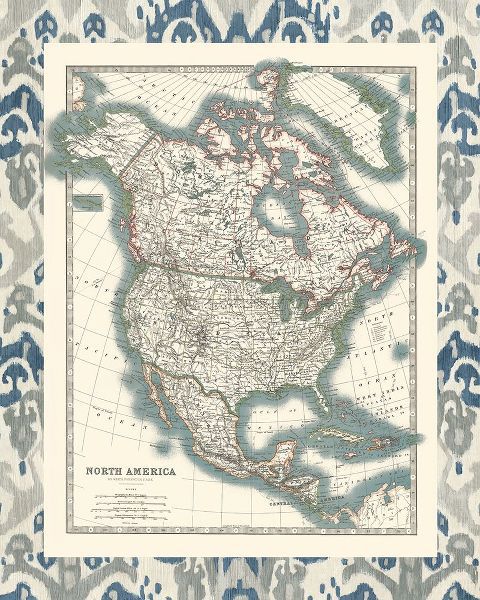 Johnston 아티스트의 Bordered Map of North America작품입니다.