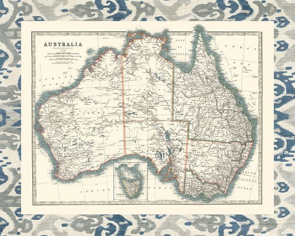 Johnston 아티스트의 Bordered Map of Australia작품입니다.