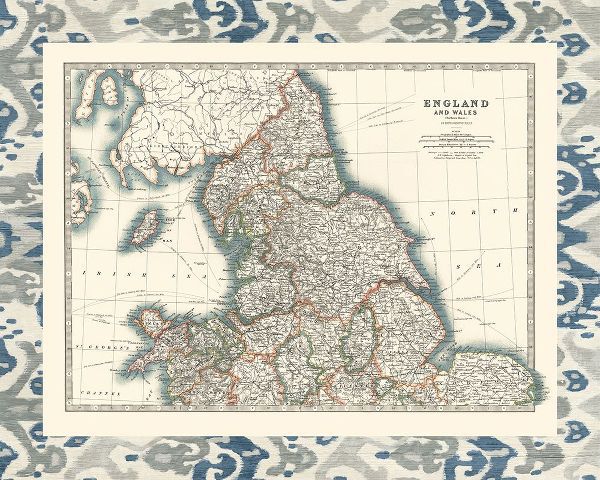 Johnston 아티스트의 Bordered Map of England And Wales작품입니다.