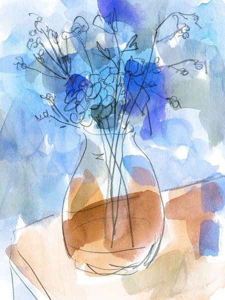 Wang, Melissa 아티스트의 Bunch of Blue Flowers II작품입니다.