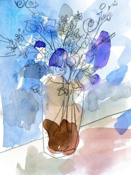 Wang, Melissa 아티스트의 Bunch of Blue Flowers IV작품입니다.