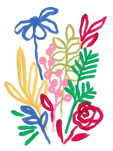 Vess, June Erica 아티스트의 Bold Brushstroke Blooms I작품입니다.