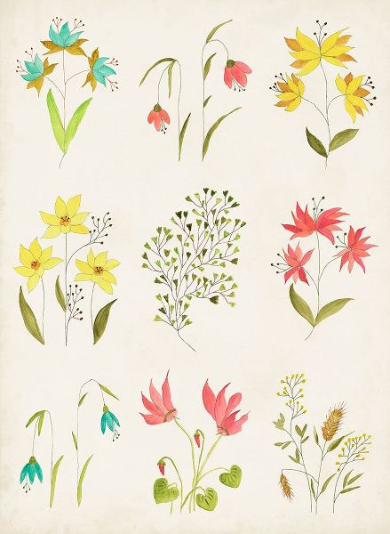 Legner, Gayle Martin 아티스트의 Floral Gatherings Grid작품입니다.