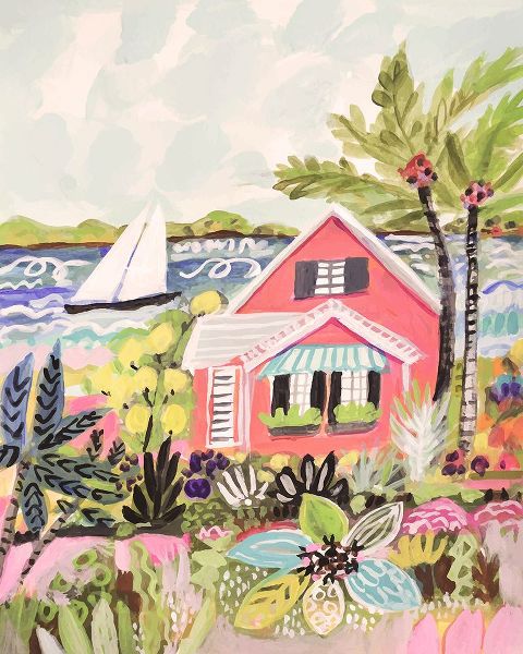Fields, Karen 아티스트의 Coastal Pink Cabin작품입니다.