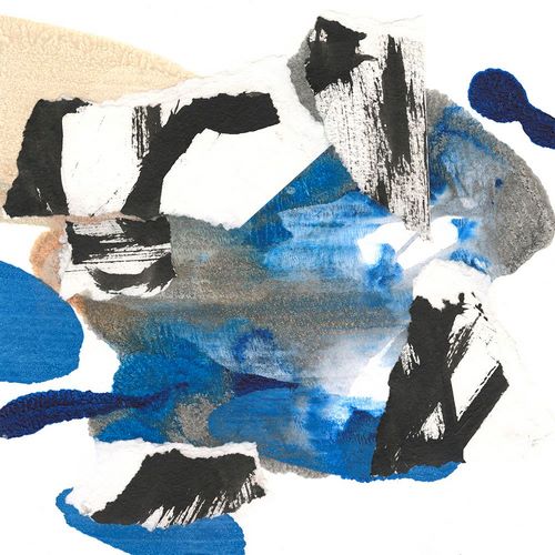Fuchs, Jodi 아티스트의 Blue Collage I작품입니다.