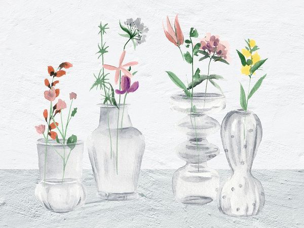 Wang, Melissa 아티스트의 Wildflower And Vases I작품입니다.