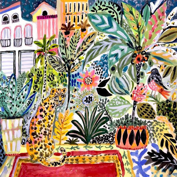 Fields, Karen 아티스트의 Jungle Cat Landscape I작품입니다.