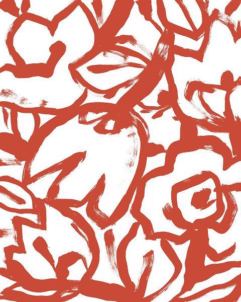 Vess, June Erica 아티스트의 Red Brush Floral I작품입니다.