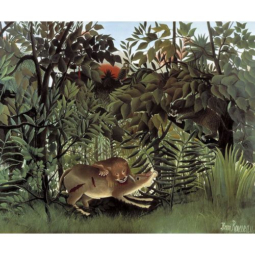 Rousseau, Henri 아티스트의 Rousseaus Jungle IV작품입니다.