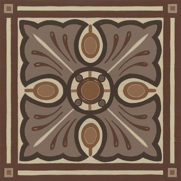 Piazza Tile in Brown I