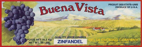 2-Up Vintage Wine Label I