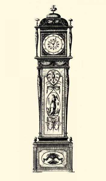 Small Antique Grandfather Clock I