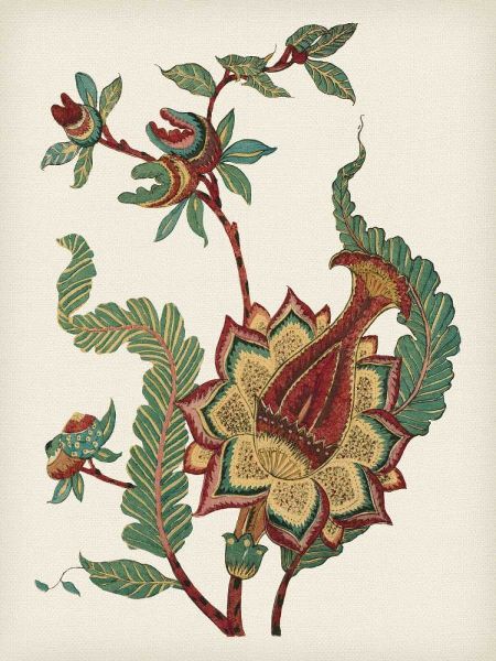 Small Jacobean Floral I