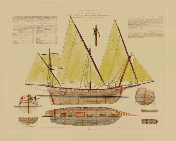 Antique Ship Plan V