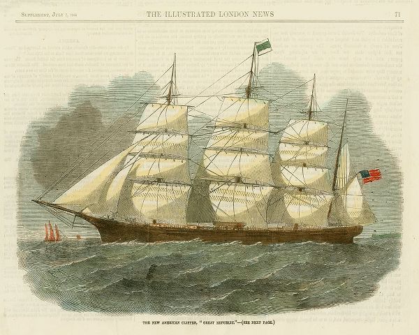 Antique Clipper Ship IV
