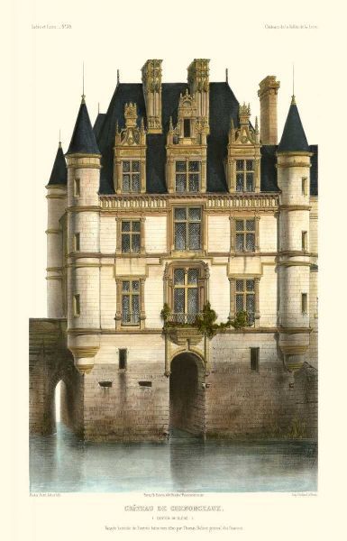 French Chateaux in Blue I