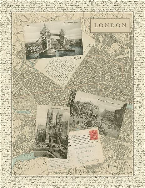 Vintage Map of London