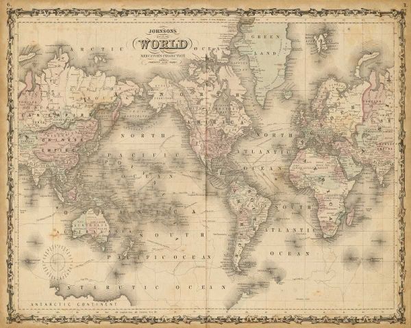 Johnsons Map of the World
