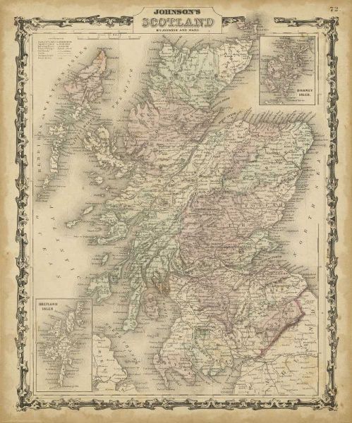 Johnsons Map of Scotland