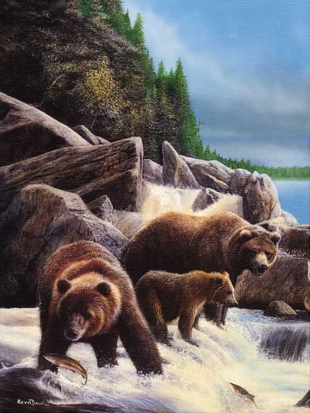 Grizzlies by Falls
