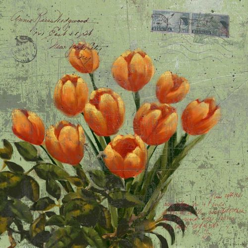 Orange Blooms and Postage II