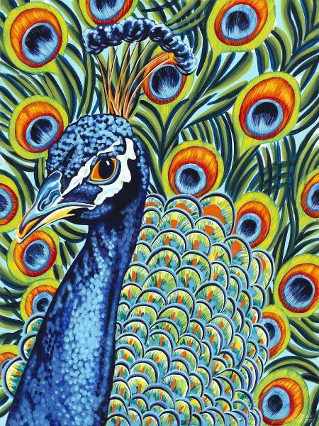 Plumed Peacock I