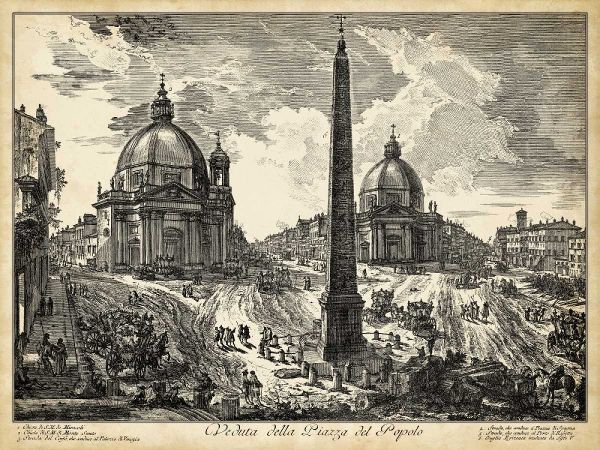 Veduta della Piazza del Popolo