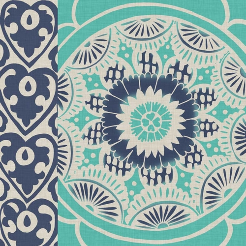 Blue Batik Tile III