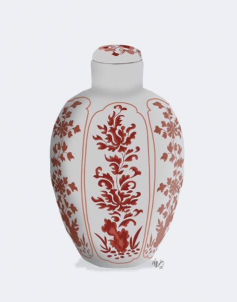Fab Funky 아티스트의 Chinoiserie Vase Vine Red작품입니다.