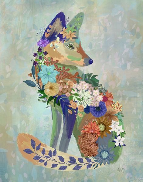 Fab Funky 아티스트의 Fantastic Florals Fox-Sitting작품입니다.