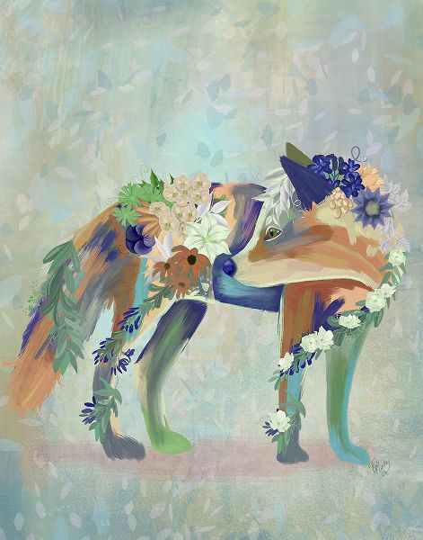 Fab Funky 아티스트의 Fantastic Florals Fox-Standing작품입니다.