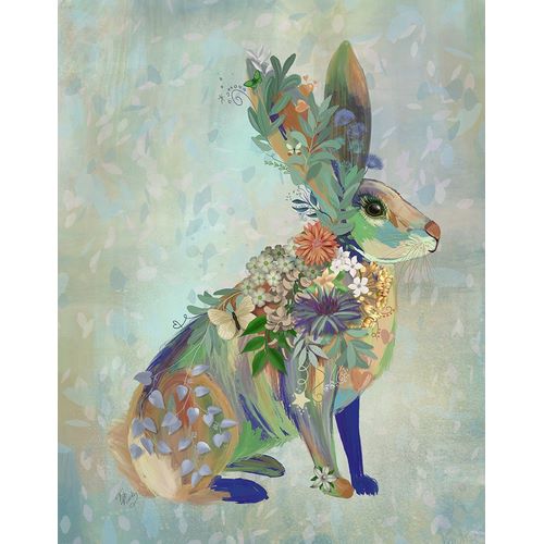 Fab Funky 아티스트의 Fantastic Florals Hare-Sitting작품입니다.