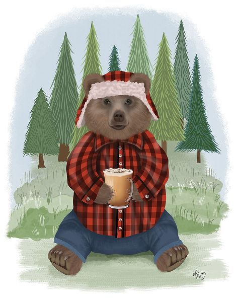 Fab Funky 아티스트의 Lumberjack Bear Latte작품입니다.