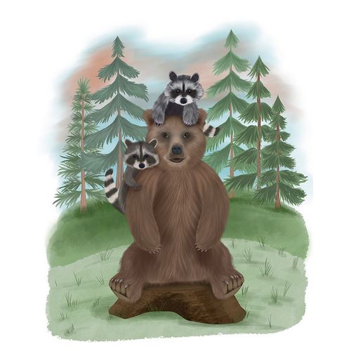 Fab Funky 아티스트의 Bear and Raccoon Friends작품입니다.
