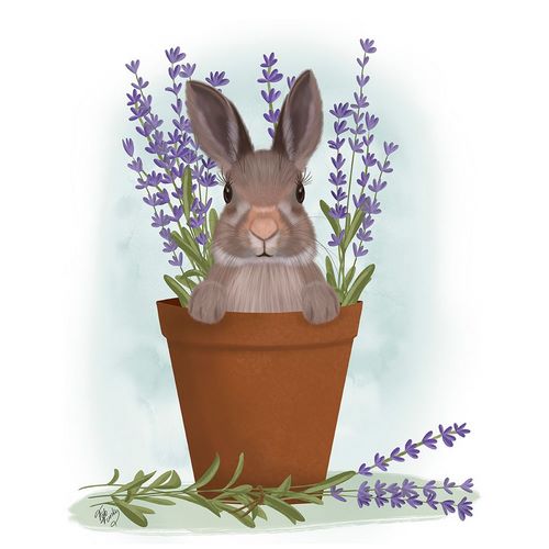 Fab Funky 아티스트의 Bunny In Lavender Pot작품입니다.