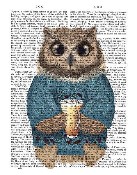 Fab Funky 아티스트의 Latte Owl in Sweater작품입니다.
