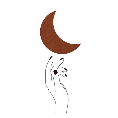 Hand and Moon